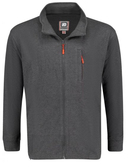 Adamo 159114 Ottoman Sweatjakke Mørkegrå - Gensere og hettegensere - Store hettegensere - 2XL-14XL