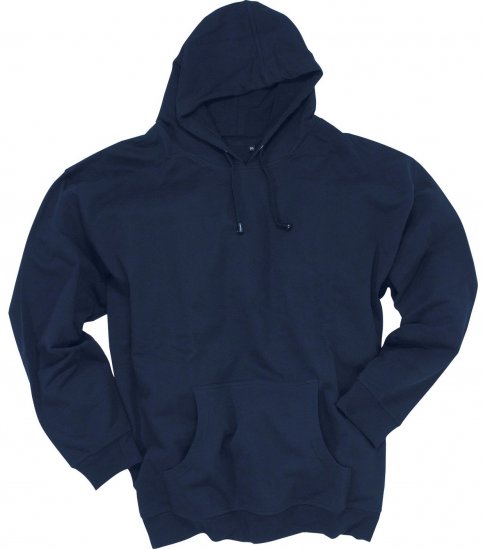Adamo Athen Hoodie without Zipper Navy - Gensere og hettegensere - Store hettegensere - 2XL-14XL