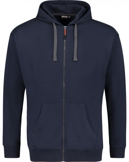Adamo 159306 Hettejakke Mørkeblå - Gensere og hettegensere - Store hettegensere - 2XL-14XL