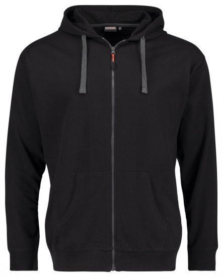 Adamo 159306 Hettejakke Svart - Gensere og hettegensere - Store hettegensere - 2XL-14XL