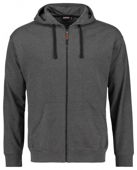 Adamo 159306 Hettejakke Mørkegrå melert - Gensere og hettegensere - Store hettegensere - 2XL-14XL