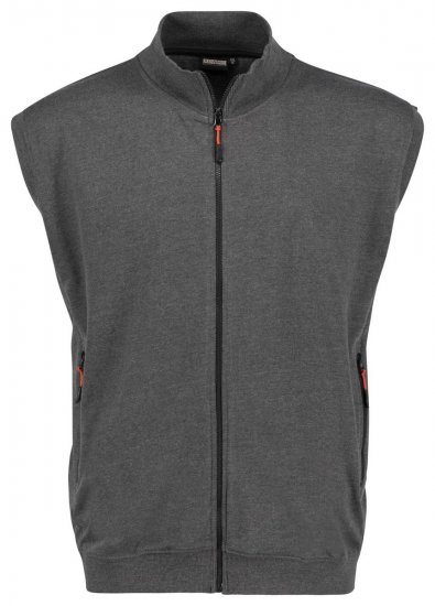Adamo 159307 Sweatvest Mørkegrå melert - Gensere og hettegensere - Store hettegensere - 2XL-14XL