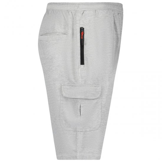Adamo 159308 Cargoshorts Grå melert - Sweatbukser og-shorts - Sweatbukser og Sweatshorts 2XL-12XL