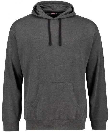 Adamo 159310 Hettegenser Mørkegrå melert - Gensere og hettegensere - Store hettegensere - 2XL-14XL