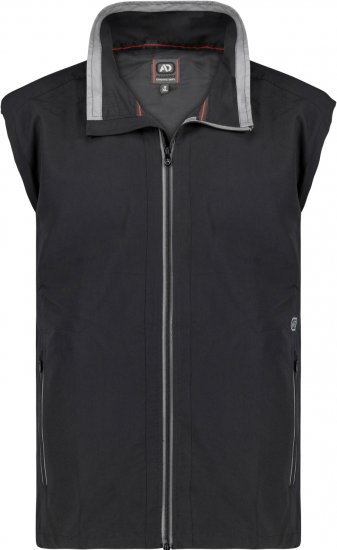 Adamo Orlando Fitness Vest Full Zipper Black - Jakker & Regntøy - Store jakker - 2XL-12XL
