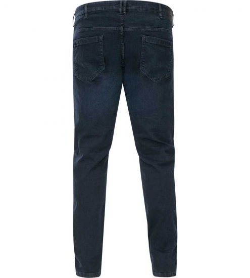 D555 Daniel Tapered Fit Stretch Jeans Blue/Black Wash - Jeans og bukser - Store Bukser og Store Jeans