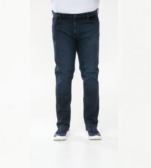 D555 Daniel Tapered Fit Stretch Jeans Blue/Black Wash - Jeans og bukser - Store Bukser og Store Jeans
