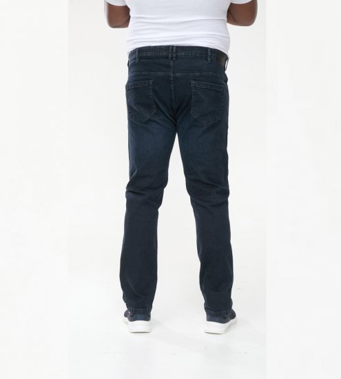 D555 Daniel Tapered Fit Stretch Jeans Blue/Black Wash - Jeans og bukser - Store Bukser og Store Jeans