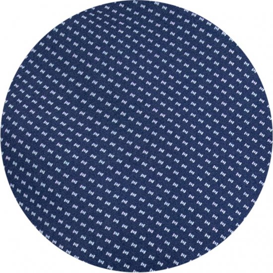 D555 Norwich Short Sleeve Micro AOP Shirt With Hidden Button Down Navy - Skjorter - Store skjorter - 2XL-8XL