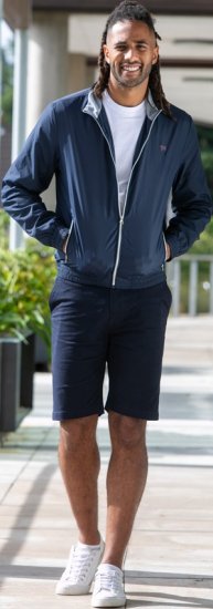 D555 Ealing Lightweight Zip Through Jacket With Zip Pockets Navy - Jakker - Store jakker - 2XL-12XL