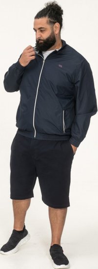 D555 Ealing Lightweight Zip Through Jacket With Zip Pockets Navy - Jakker - Store jakker - 2XL-12XL
