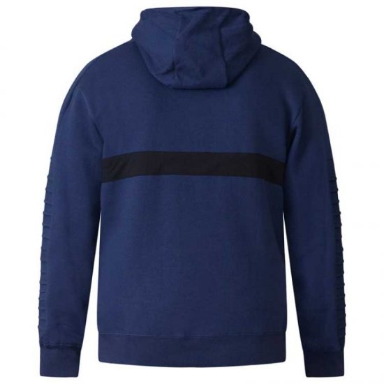 D555 Sergio Half Zip Hoodie Navy - Gensere og hettegensere - Store hettegensere - 2XL-14XL