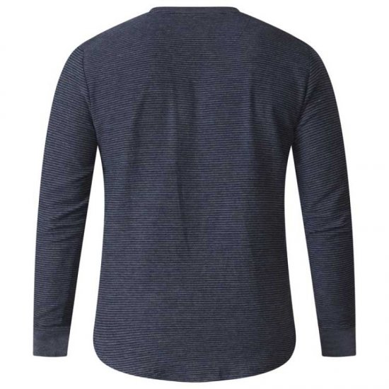 D555 Plato Long Sleeve T-shirt Charcoal - T-skjorter - Store T-skjorter - 2XL-14XL