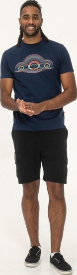 D555 Cheltenham Record With Reflection Printed T-shirt French Navy - T-skjorter - Store T-skjorter - 2XL-14XL