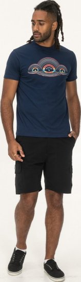 D555 Cheltenham Record With Reflection Printed T-shirt French Navy - T-skjorter - Store T-skjorter - 2XL-14XL