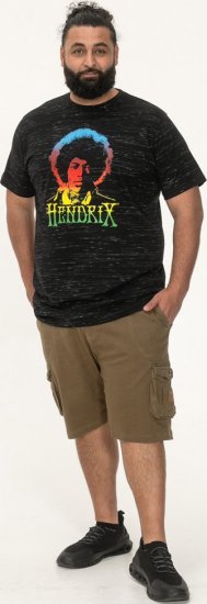 D555 Hendrix Official Jimi Hendrix Printed Crew Neck T-Shirt Black Reno - Band T-skjorter - 
