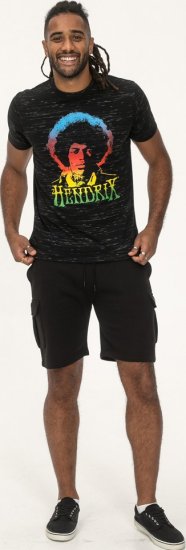 D555 Hendrix Official Jimi Hendrix Printed Crew Neck T-Shirt Black Reno - Band T-skjorter - 