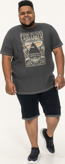 D555 HANLEY Official Pink Floyd Crew Neck T-Shirt Dark Grey - T-skjorter - Store T-skjorter - 2XL-14XL