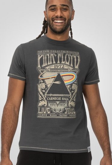 D555 HANLEY Official Pink Floyd Crew Neck T-Shirt Dark Grey - T-skjorter - Store T-skjorter - 2XL-14XL