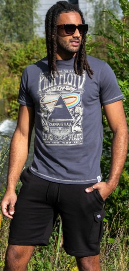D555 HANLEY Official Pink Floyd Crew Neck T-Shirt Dark Grey - T-skjorter - Store T-skjorter - 2XL-14XL