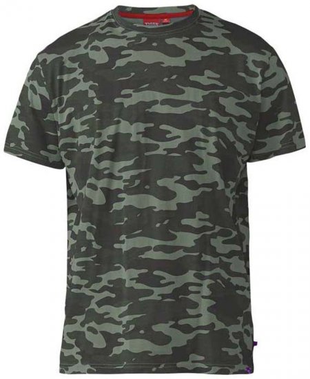 D555 Gaston T-shirt Camo Jungle - T-skjorter - Store T-skjorter - 2XL-14XL