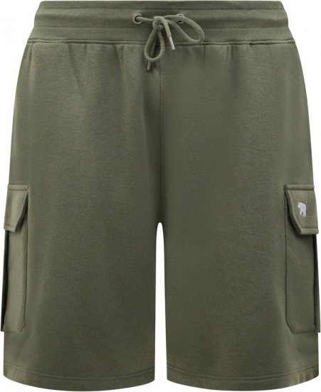 D555 Wigan 1 Elasticated Waist Fleece Cargo Shorts Khaki - Sweatbukser og-shorts - Sweatbukser og Sweatshorts 2XL-12XL