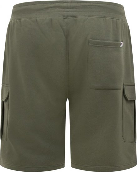 D555 Wigan 1 Elasticated Waist Fleece Cargo Shorts Khaki - Sweatbukser og-shorts - Sweatbukser og Sweatshorts 2XL-12XL