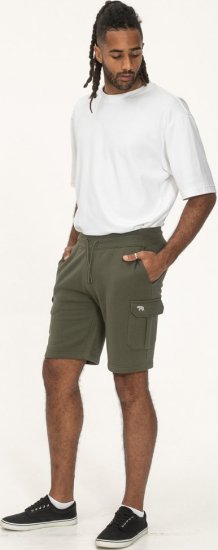 D555 Wigan 1 Elasticated Waist Fleece Cargo Shorts Khaki - Sweatbukser og-shorts - Sweatbukser og Sweatshorts 2XL-12XL