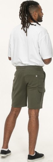 D555 Wigan 1 Elasticated Waist Fleece Cargo Shorts Khaki - Sweatbukser og-shorts - Sweatbukser og Sweatshorts 2XL-12XL