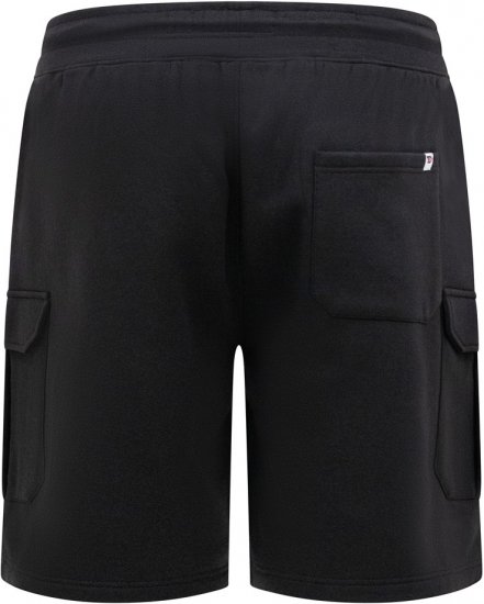 D555 Wigan 2 Elasticated Waist Fleece Cargo Shorts Black - Sweatbukser og-shorts - Sweatbukser og Sweatshorts 2XL-12XL