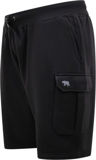 D555 Wigan 2 Elasticated Waist Fleece Cargo Shorts Black - Sweatbukser og-shorts - Sweatbukser og Sweatshorts 2XL-12XL