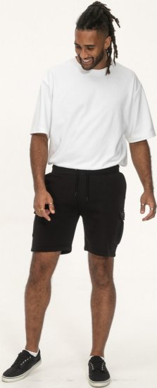 D555 Wigan 2 Elasticated Waist Fleece Cargo Shorts Black - Sweatbukser og-shorts - Sweatbukser og Sweatshorts 2XL-12XL