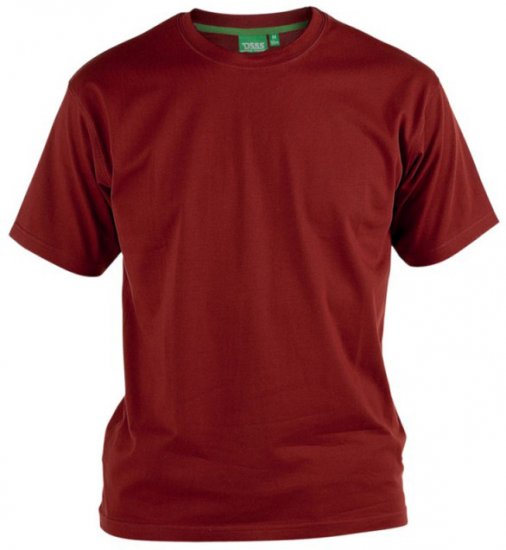 D555 Flyers Crew Neck T-skjorte Rød - T-skjorter - Store T-skjorter - 2XL-14XL