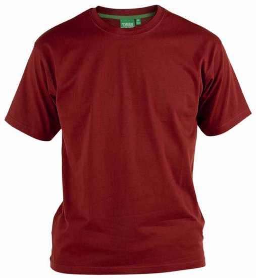 D555 Flyers Crew Neck T-skjorte Rød - T-skjorter - Store T-skjorter - 2XL-14XL