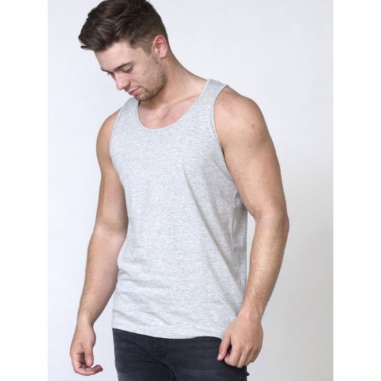 D555 Fabio Singlet Grå - T-skjorter - Store T-skjorter - 2XL-14XL
