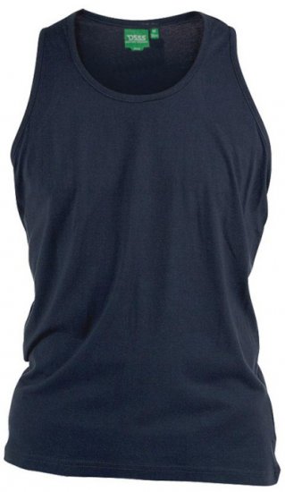 D555 Fabio Singlet Mørkeblå - T-skjorter - Store T-skjorter - 2XL-14XL