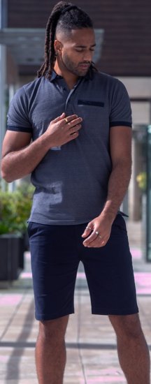 D555 Newcastle Polo Shirt Grey - Polo- & Piqueskjorter - Poloskjorte i store størrelser - 2XL-8XL