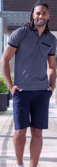 D555 Newcastle Polo Shirt Grey - Polo- & Piqueskjorter - Poloskjorte i store størrelser - 2XL-8XL