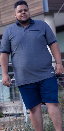 D555 Newcastle Polo Shirt Grey - Polo- & Piqueskjorter - Poloskjorte i store størrelser - 2XL-8XL