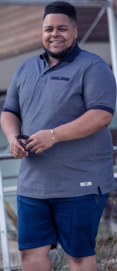 D555 Newcastle Polo Shirt Grey - Polo- & Piqueskjorter - Poloskjorte i store størrelser - 2XL-8XL