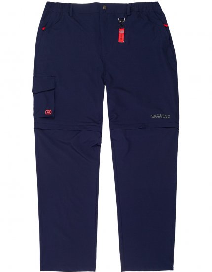 Adamo Tobias Outdoor Zipp-off Pants Navy - Sportsklær & turklær - Sportsklær till herre i store størrelser