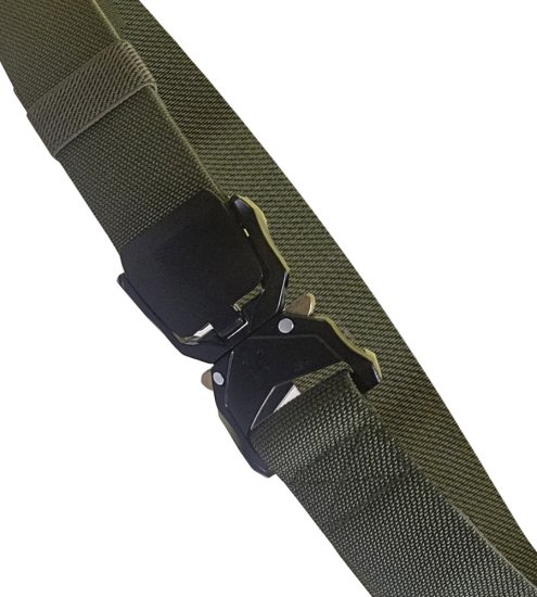 D555 Dale Tactical Stretch Webbing Belt with Heavy Duty Quick Release Buckle Khaki - Belter - Lange belter - W40-W70/2XL-8XL