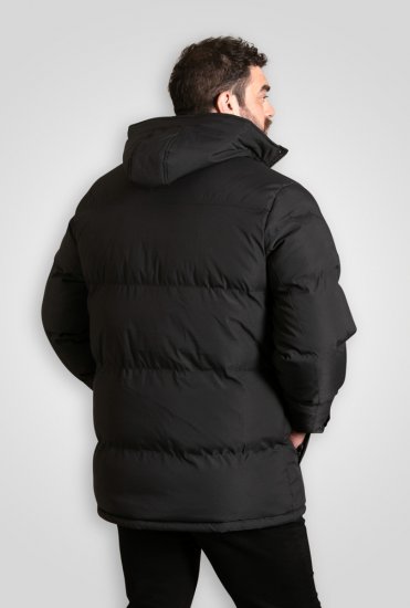 D555 Wolverhampton Quilted Padded Jacket with Hood Black - Jakker - Store jakker - 2XL-12XL