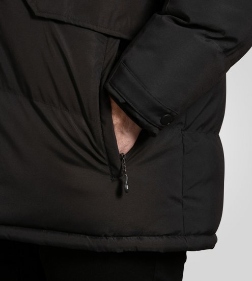 D555 Wolverhampton Quilted Padded Jacket with Hood Black - Jakker - Store jakker - 2XL-12XL