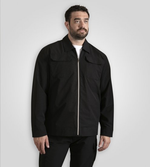 D555 Wimbledon Couture Stretch Jacket with Zipper Black - Jakker - Store jakker - 2XL-12XL