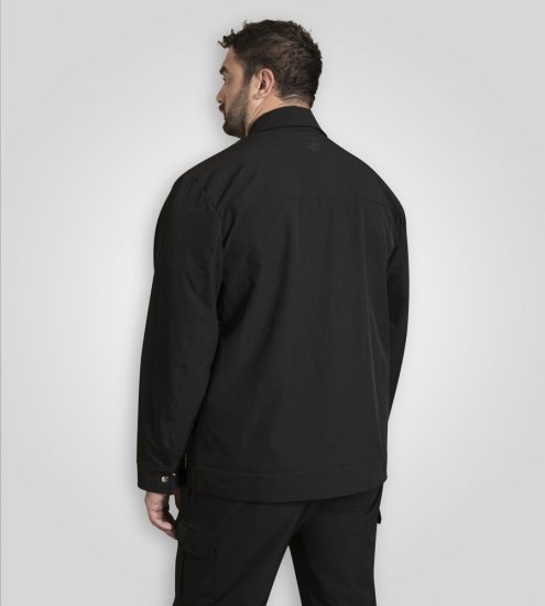 D555 Wimbledon Couture Stretch Jacket with Zipper Black - Jakker - Store jakker - 2XL-12XL