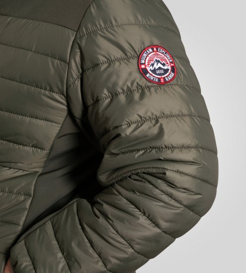 D555 Northfield Hybrid softshelljakke med hette khaki - Jakker - Store jakker - 2XL-12XL