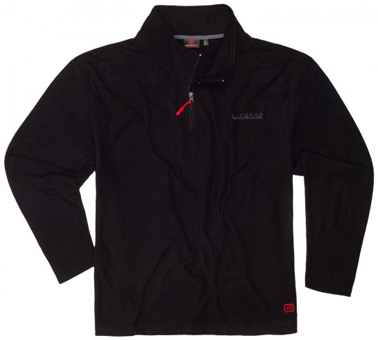 Adamo Vancouver Fleece Sweater Black - Sportsklær & turklær - Sportsklær till herre i store størrelser