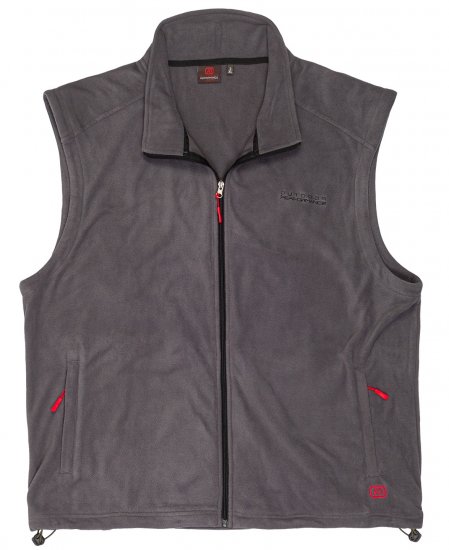 Adamo Montreal Fleece Vest Grey - Gensere og Hettegensere - Store hettegensere - 2XL-8XL