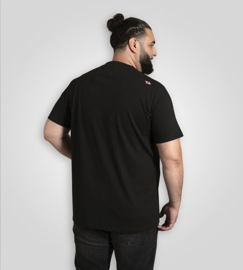 D555 Ginza Tokyo with Dragon Crew Neck T-shirt Black - T-skjorter - Store T-skjorter - 2XL-14XL